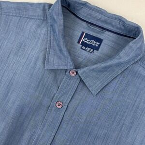 JACK O'NEILL Mens Short Sleeve Button Shirt‎ Blue Collared - XL